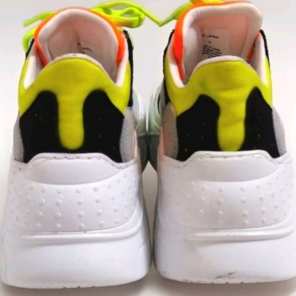 Steve Madden Gillah Multicolor Chunky Platform Sneakers 7 Neon Trendy Streetwear - Picture 13 of 15